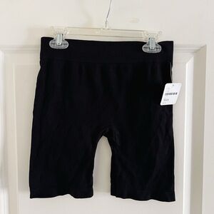 NWT free people bike shorts black size XS/S